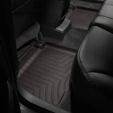 Weathertech - WeatherTech Rear FloorLiner Double cab; with rear under-seat storage Cocoa 2014 - 2019 Toyota Tundra 477862