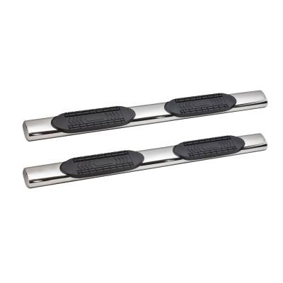 Tuff Bar - TUFF BAR 6in Oval Straight Tube Silverado/Sierra 1500 Ext Cab 99-13; 2500LD Ext Cab 99-04; 25/3500HD Ext Cab 01-14 Stainless Steel (5-60861)