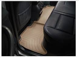 Weathertech - WeatherTech Rear FloorLiner Crew Cab; Desig0ted trim required for console in vehicles equipped with 1st row bench seating. Tan 2019 - 2024 Dodge Ram Truck 2500/3500 4515456