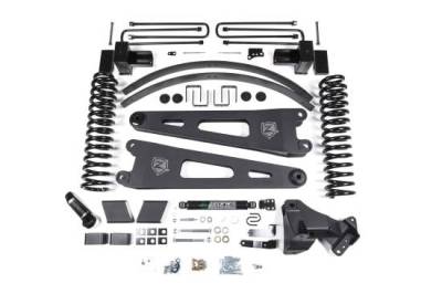 Zone - ZONE  6" Radius Arm Lift Kit w/ Nitro Shocks 2017-2019 F-250/F-350 3 Leaf Main *Diesel*  (ZONF52N)