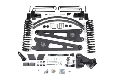 Zone - ZONE  6" Radius Arm Kit   w/Dual Stabilizers   2017-2019   F250/F350   DIESEL   3-Leaf Main   *No Shocks*  (ZONF89)