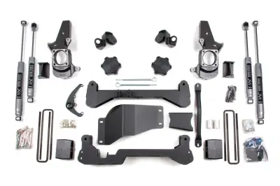 BDS - BDS 4.5 Inch Lift Kit w/NX2 Shocks & Narrow Track Knuckle for Chevy Silverado or GMC Sierra 2500HD/3500 (01-10) SRW 4WD (1817H)