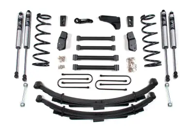 BDS - BDS 4 Inch Lift Kit w/Fox Shocks and Leaf Springs for 3.5" Rear Axle Dodge Ram 2500 Power Wagon (2008) 4WD (1767FS)