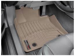 WeatherTech Front FloorLiner Fits models without 1st row under seat heating vents;  Does not fit models with floor-mounted 4x4 shifter; Fits vehicles equipped with dual floor posts Tan 2009 - 2014 Ford F-150 456131